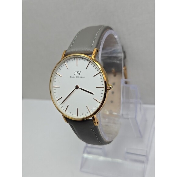 Daniel Wellington Canterbury 36mm Rose Gold Red White Blue Nato Strap New Batt main image 4